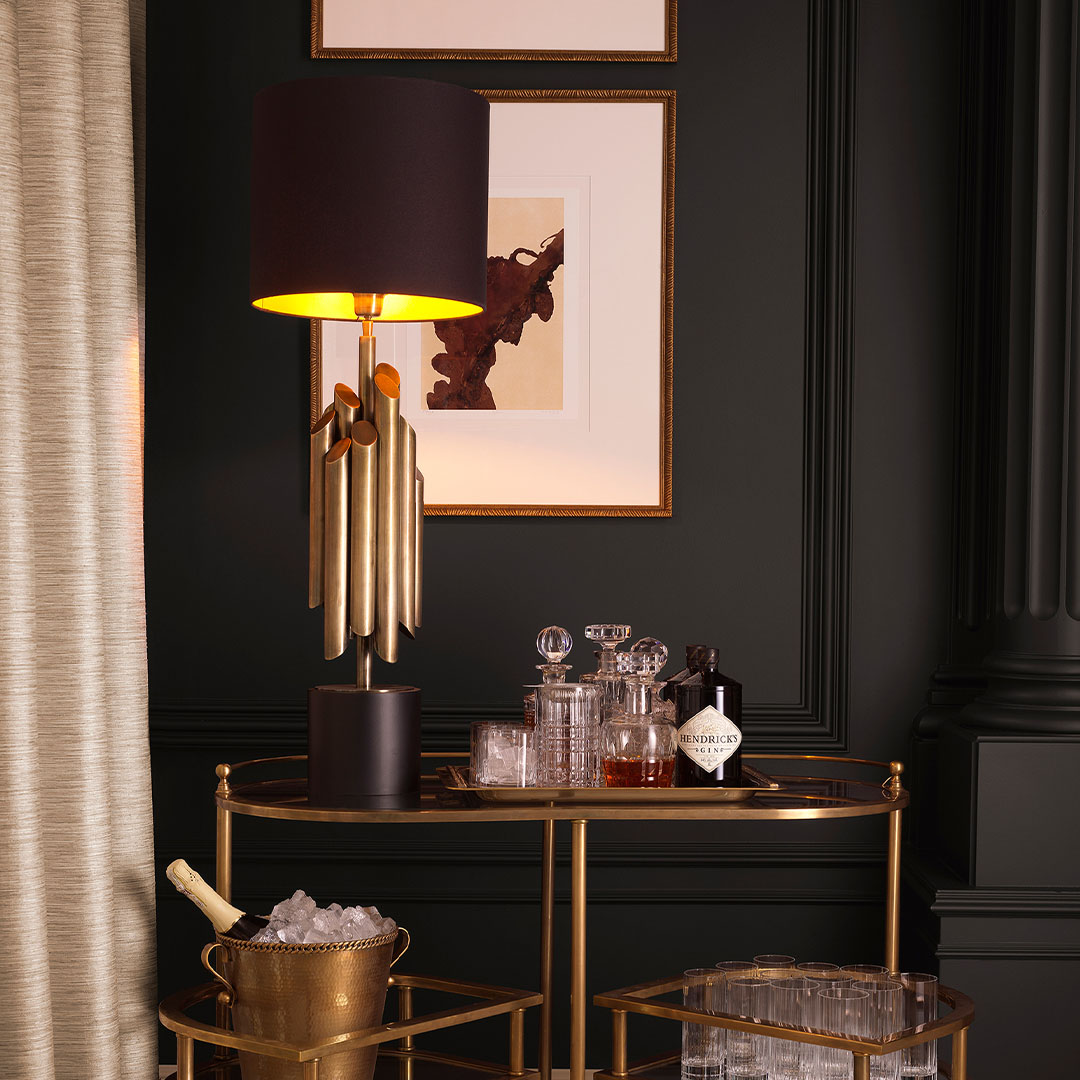 Kourtis Inhouse Eichholtz Επιτραπέζιο Φωτιστικό Beau Rivage Round