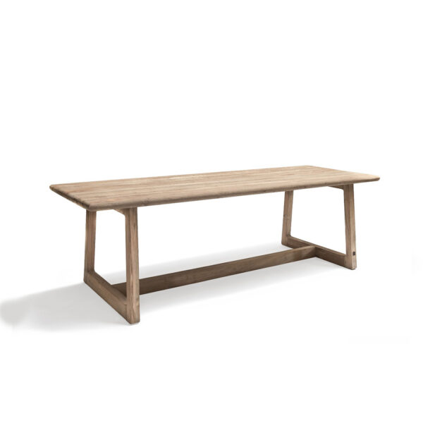 dennis table, gommaire, gommaire table, teak table, outdoor table, dining table