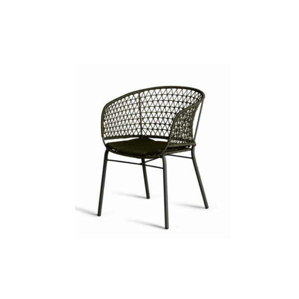 kourtis seating crystal armchair woven outdoor dining