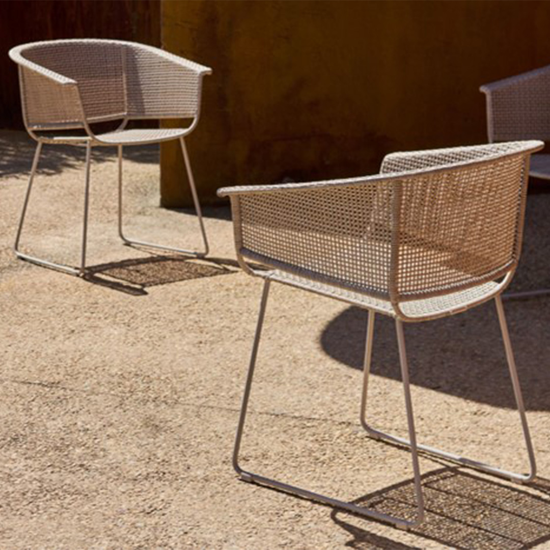kourtis woven seating alyvia armchair outdoor dining