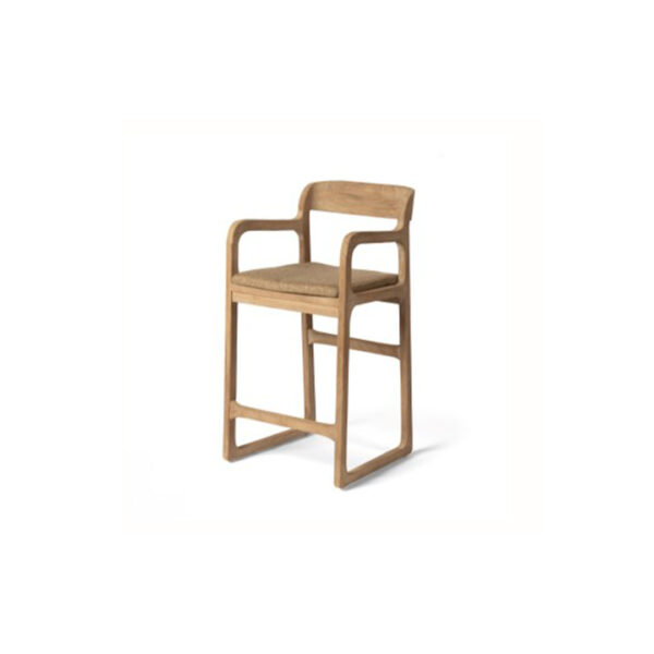 bar stool kourtis gommaire teak sally outdoor dining seating