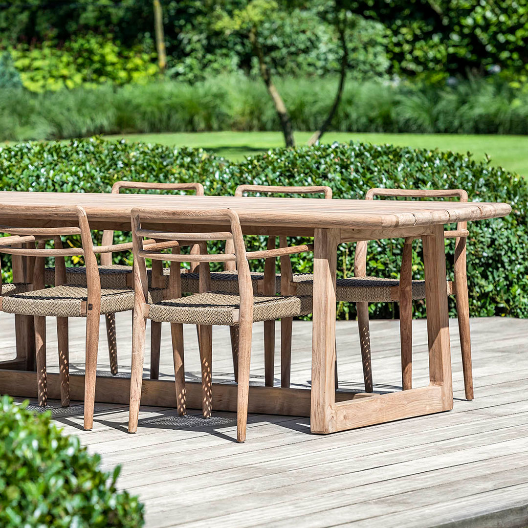 chair kourtis gommaire teak jared outdoor dining seating