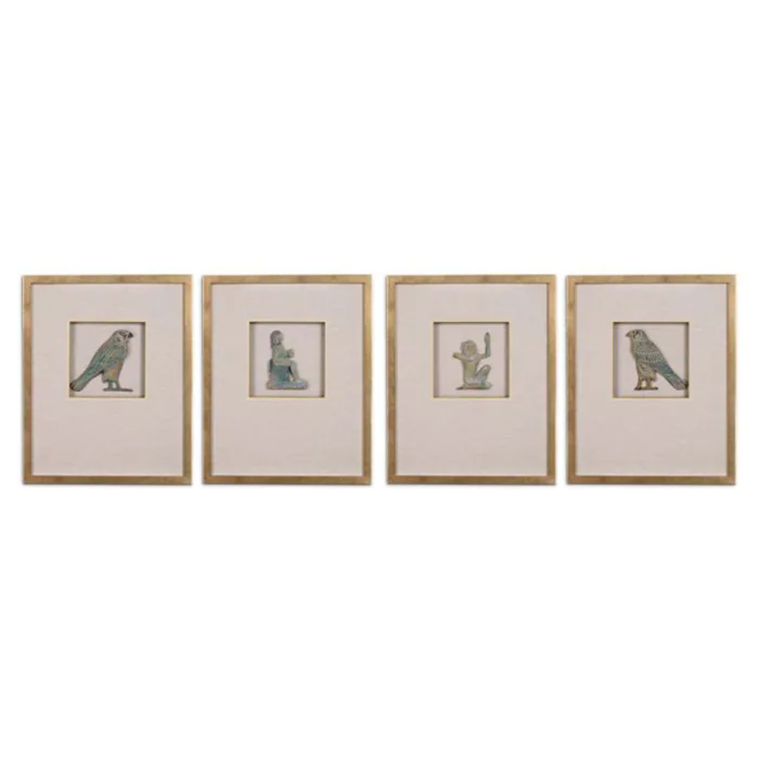Eichholtz Wall Art Inlay Hermopolis set of 4 - Image 4