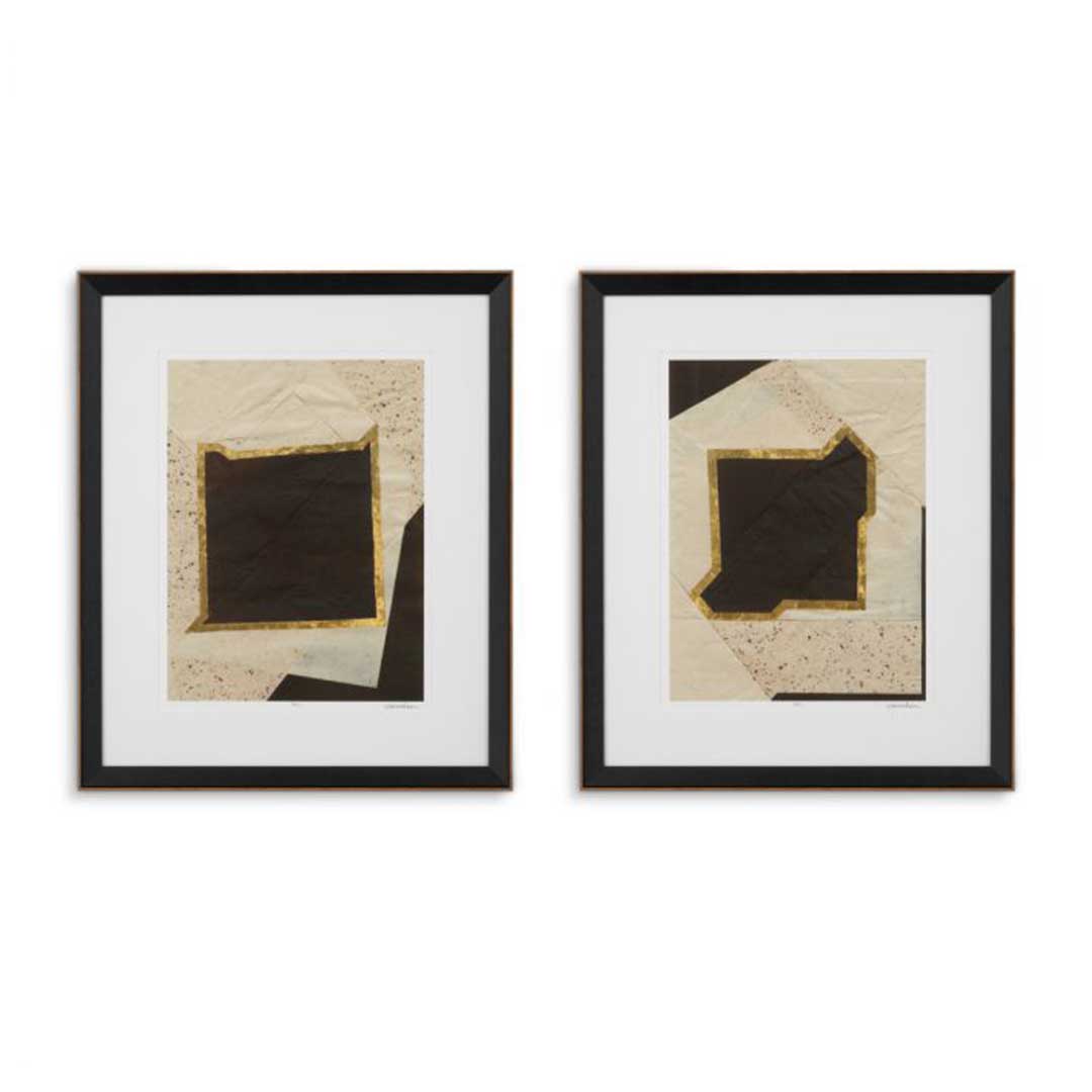 Eichholtz Print Creased Umber by Vanna Lam set of 2