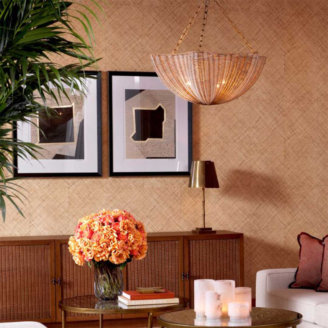 Eichholtz Print Creased Umber by Vanna Lam set of 2 - Image 2