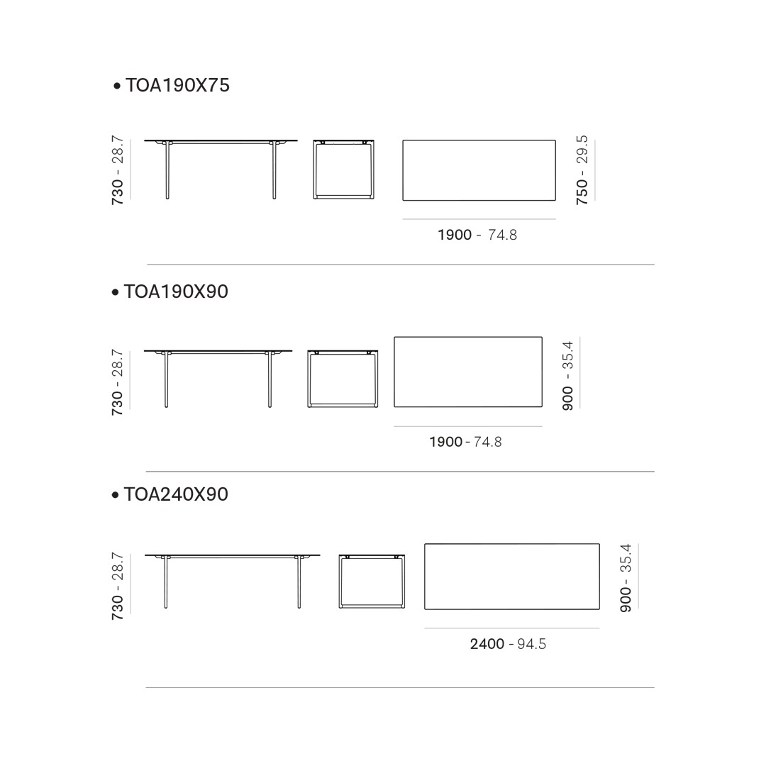 Pedrali Dining Table Toa - Image 11